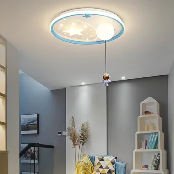 Vaikų kambario šviesos plokštumos erdvėje cartoon formos lubų šviesos kūrybos modernus minimalistinio akių apsaugos led šviesos miegamasis