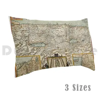  Žemėlapis Izraelio 1660 Pagalvės užvalkalą Spausdinti 50x75 Žemėlapis Izraelio Derliaus Žemėlapis Izraelio Senovinis Žemėlapis izraelis Izraelis